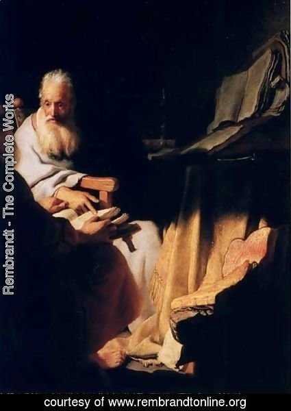 Rembrandt - Pierre Et Paul,melbourne 1628