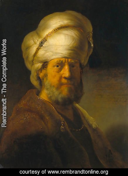 Rembrandt - Portrait of a Man in an Oriental Costume
