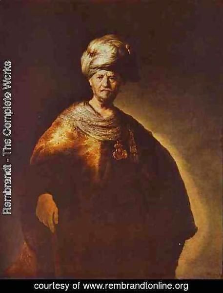 Rembrandt - Portrait of a Noble (Oriental) Man