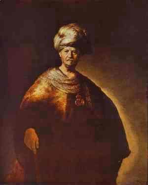 Rembrandt - Portrait of a Noble (Oriental) Man