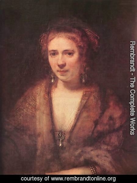 Rembrandt - Portrait of Hendrickje Stoffels