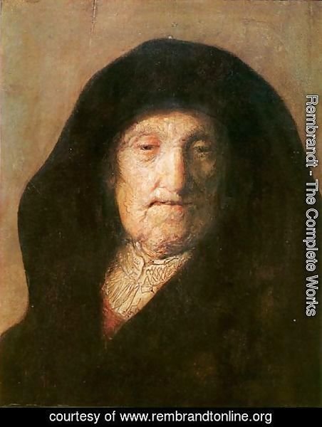 Rembrandt - Portrait of Rembrandt's Mother