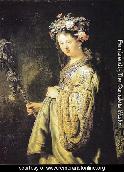 Rembrandt - Portrait of Saskia 1635