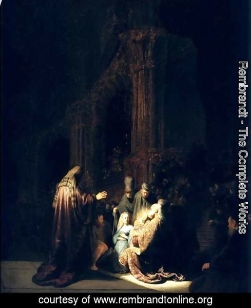 Rembrandt - Presentation Au Temple,la Haye 1631