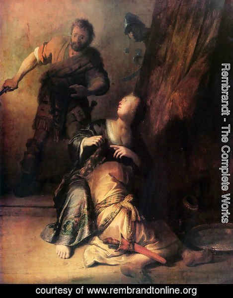 Rembrandt - Samson Betrayed by Delilah