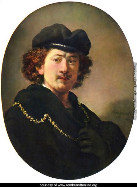 Self-Portrait with a Gold Chain