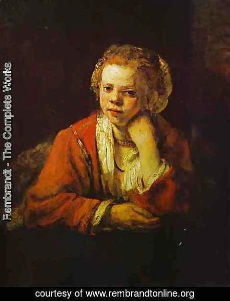 Rembrandt - Young Girl at the Window