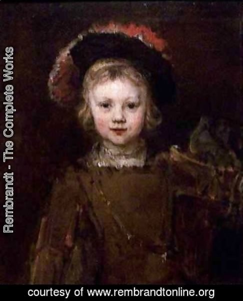 Rembrandt - Portrait of a Boy Presumed to be the Artists Son Titus