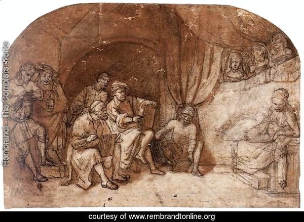 Drawing from the Nude Model in Rembrandt's Studio