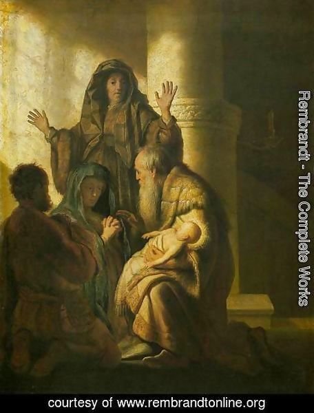 Rembrandt - Simeon and Anna Recognize the Lord in Jesus