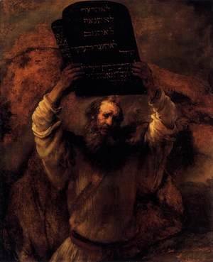 Rembrandt - Moses Smashing the Tablets of the Law