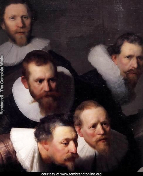 The Anatomy Lecture of Dr. Nicolaes Tulp (detail)
