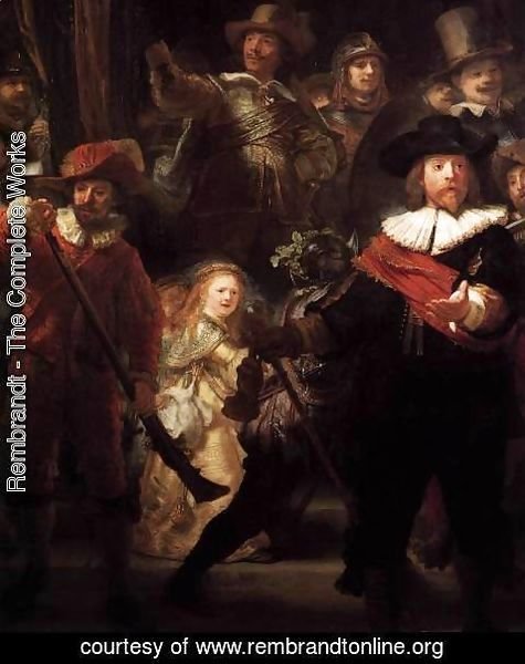 Rembrandt - The Nightwatch (detail) 2