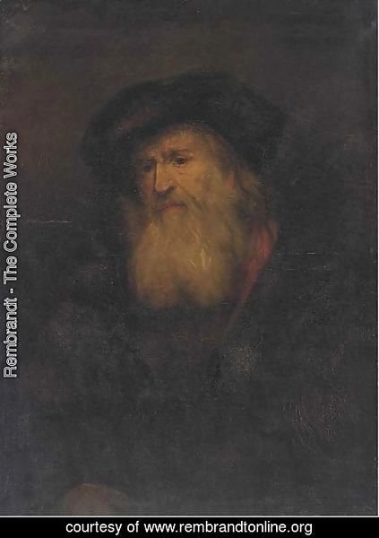 A man, bust-length, with a beard
