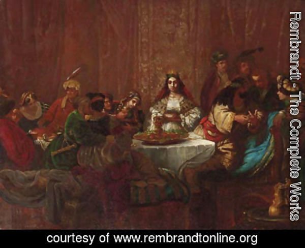 Rembrandt - The wedding feast of Samson