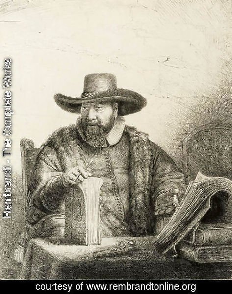 Rembrandt - Cornelis Claesz. Anslo, Preacher