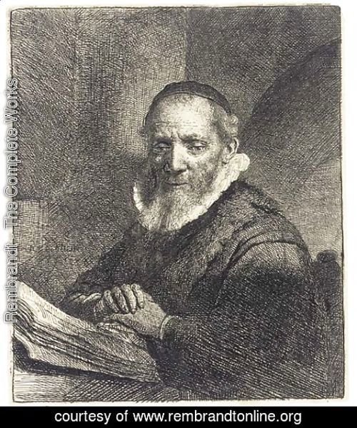Rembrandt - Jan Cornelius Sylvius, Preacher