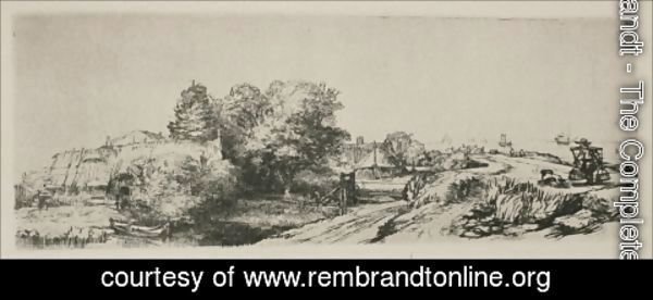 Rembrandt - Landscape with a Milkman