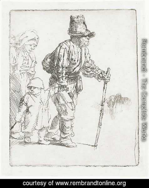 Rembrandt - Peasant Family on the Tramp