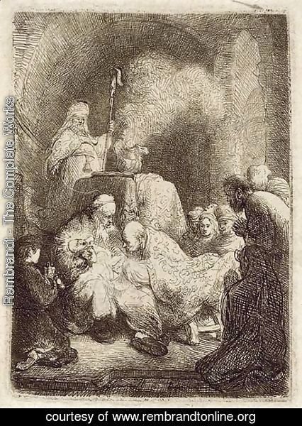 Rembrandt - The Circumcision Small Plate