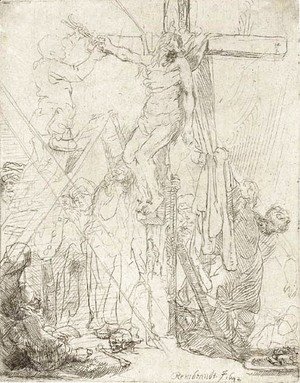 Rembrandt - The Descent from the Cross A Sketch