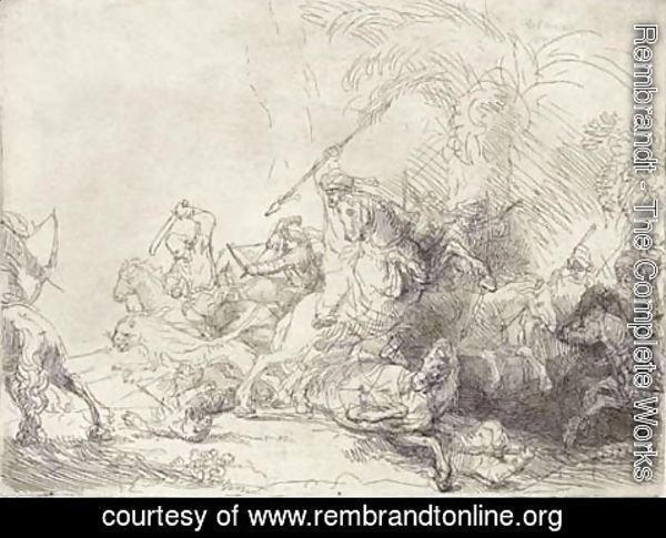 Rembrandt - The Large Lion Hunt