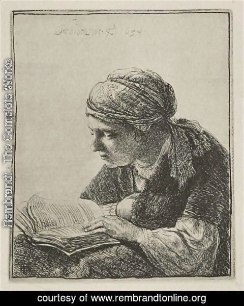Rembrandt - Woman Reading