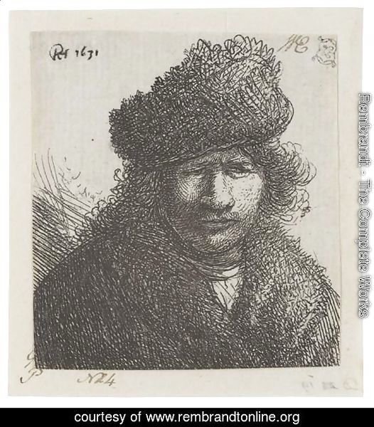 Self Portrait In A Slant Fur Cap Bust