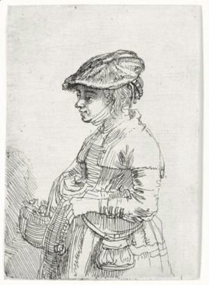 Rembrandt - Girl With A Basket