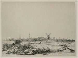 Rembrandt - A View Of Amsterdam From The North West