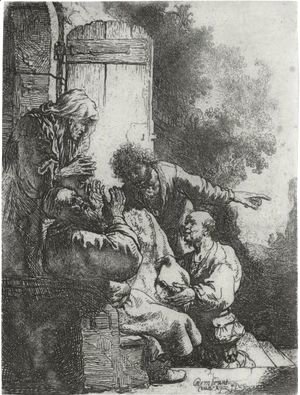 Rembrandt - Joseph's Coat Brought To Jacob 2