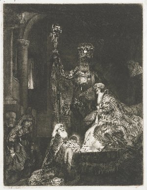 Rembrandt - The Presentation In The Temple In The Dark Manner