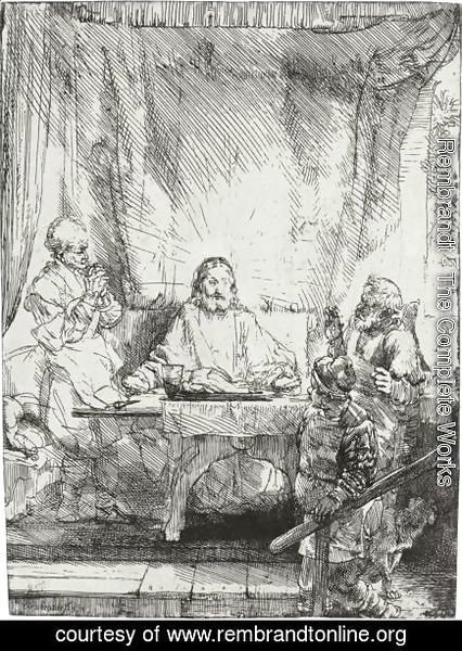 Rembrandt - Christ At Emmaus 2