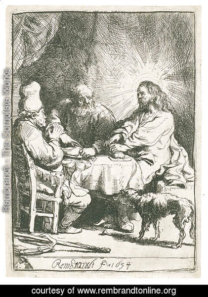 Rembrandt - Christ at Emmaus 3