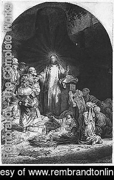 Rembrandt - Christ with people