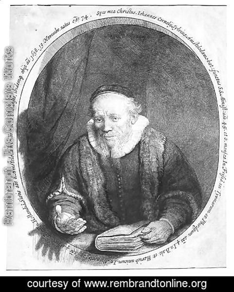 Rembrandt - Jan Cornelis Sylvius, Preacher 2