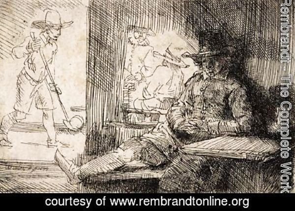Rembrandt - Il Giocatore Di Golf. 1654