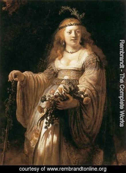Rembrandt - Saskia van Uylenburgh in Arcadian Costume