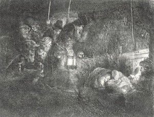 Rembrandt - The Adoration Of The Shepherds A Night Piece 2