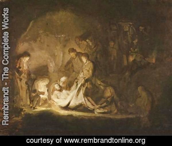 Rembrandt - Entombment