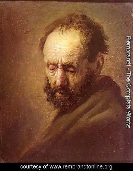 Rembrandt - Head of a Man