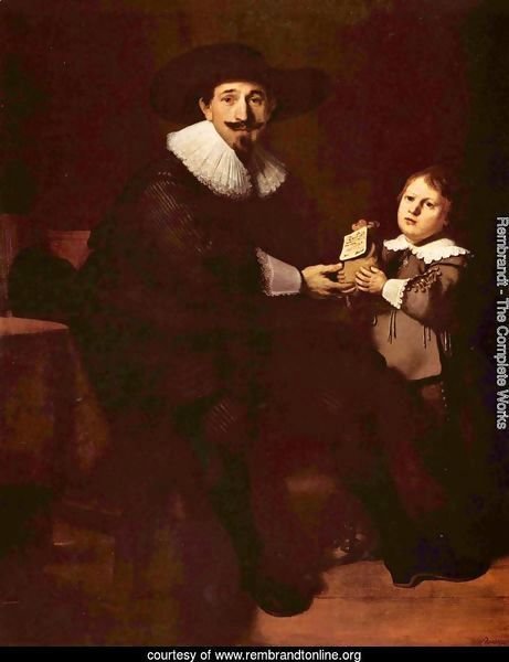 Portrait of Jan and his son Caspar Pellicone