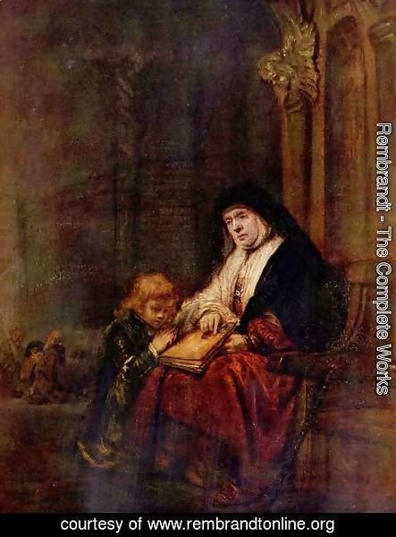 Rembrandt - Timothy and his grandmother