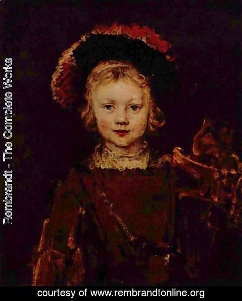 Rembrandt - Portrait of a boy (Titus, Rembrandt's son)