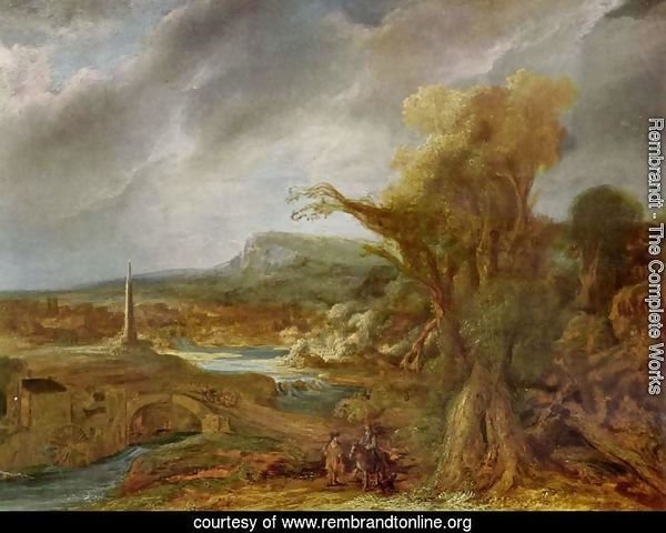 Landscape with Obelisk (possibly the flight into Egypt)