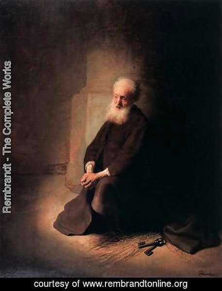 Rembrandt - Apostle Peter in Prison