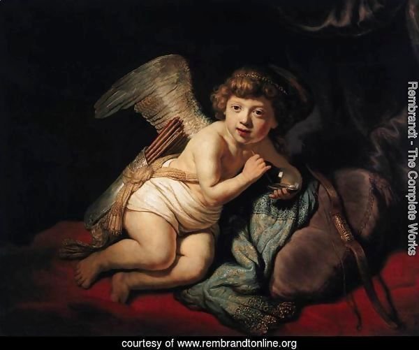 Cupid with the Soap Bubble