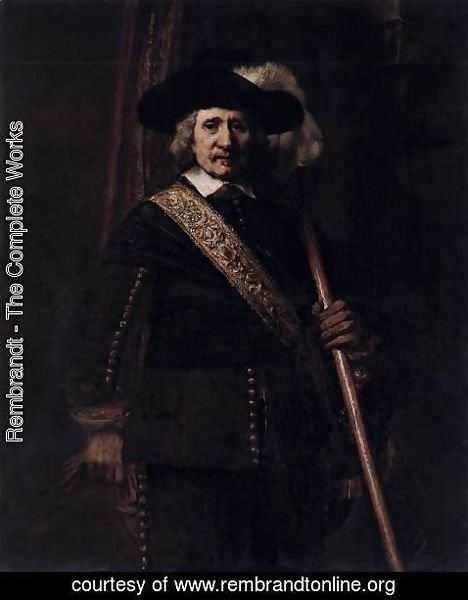 Rembrandt - The Standard Bearer (Floris Soop)