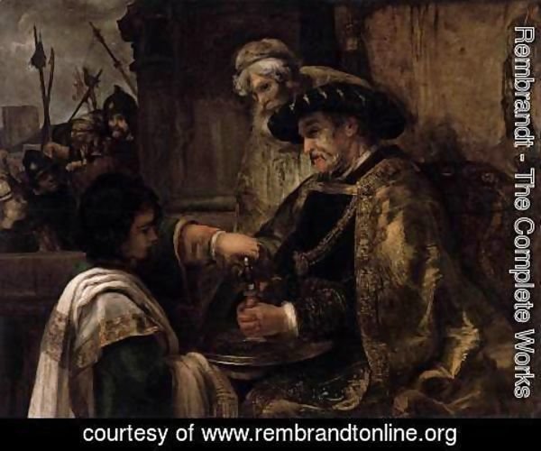 Rembrandt - Pilate Washing His Hands