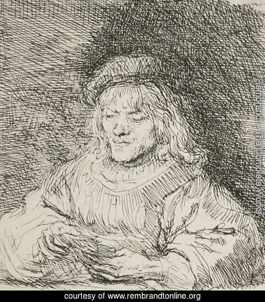 A Man Playing Cards
